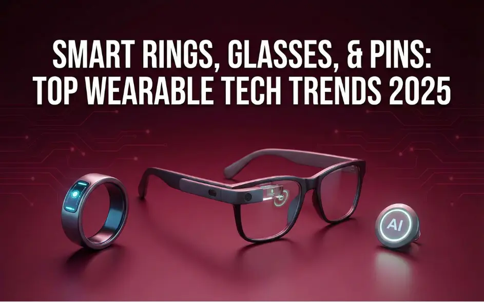Smart Rings, Glasses, & Pins: Top Wearable Tech Trends 2025