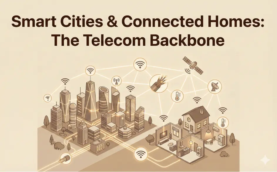 Smart Cities & Connected Homes: The Telecom Backbone